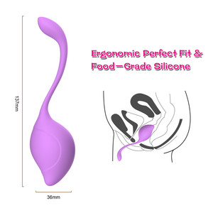 Set <span class=keywords><strong>di</strong></span> Cinque <span class=keywords><strong>Palline</strong></span> <span class=keywords><strong>di</strong></span> <span class=keywords><strong>Kegel</strong></span> Ergonomiche Progressive per Rafforzamento, Impermeabili IPX7, <span class=keywords><strong>Palline</strong></span> Vaginali in Materiale Alimentare - Product Image 2