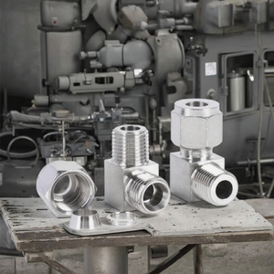 Connecteur de raccordement à ferrule haute pression en acier inoxydable à 90 degrés, filetage ZG norme nationale, pour système de tuyauterie industrielle - Product Image 2