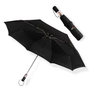 RST 새로운 디자인 여분 큰 접히는 우산 27 인치 남자를 위한 극단적인 큰 자동적인 까만 우산