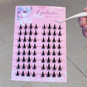 Faux cils 8 rangées sans colle, semi-faits à la main, style Girl Group, pour chien, renard, chat, lapin, effet yeux <span class=keywords><strong>manga</strong></span> Pure Desire, naturels et décontractés - Product Image 6