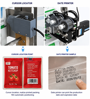 Machine d'emballage automatique pour sachets de sauce ketchup, miel, confiture – Remplisseuse et scelleuse
