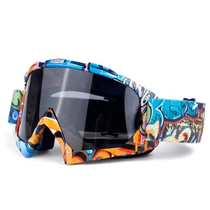 Wholesale Factory Stock Outdoor Men Motocross Glasses Dirt Bike Off-Road Ski Sport Google 100% Windproof Motocross Goggles