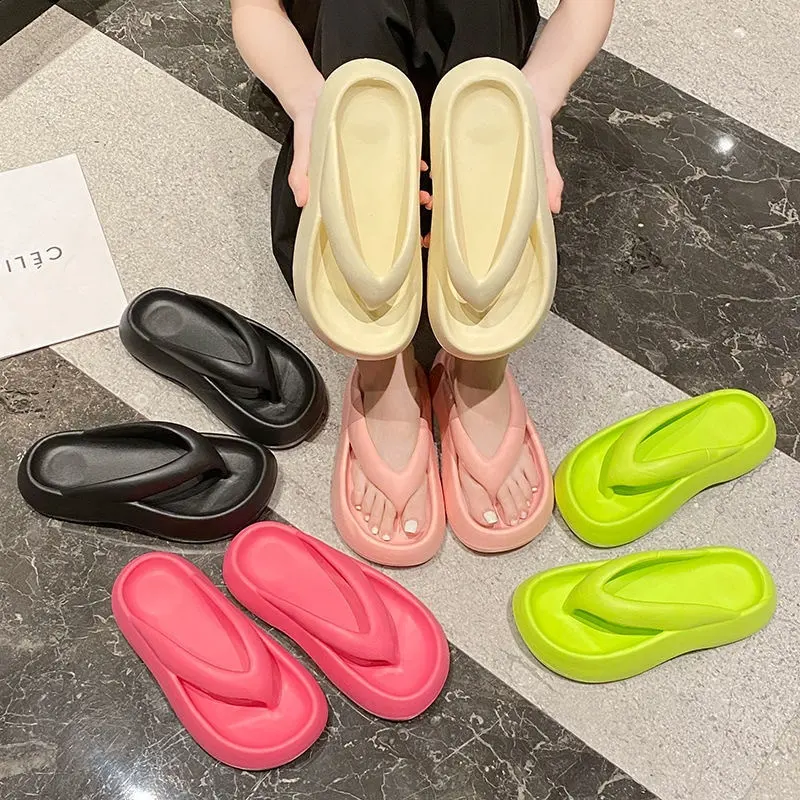 Wholesalers Direct Sales Women New Styles High Heels Female Flip Flop Sandals Shoes For Women