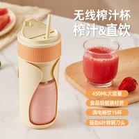 Tragbarer 350ml automatischer Mini-Mixer-Mixer-Becher Wiederauf ladbarer USB-Entsafter für Obst-und Gemüse direkt trinken