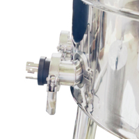 Chauffe-eau électrique intégré Crazy Brew en acier inoxydable à triple collier de serrage 1,5 pouce pour brassage 240V Ripple