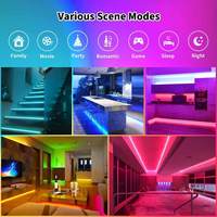 Télécommande Smd 5050 Rgb 5v Usb Kit complet 2m 3m 4m 5m 30d/m Flexible bluetooth Led Tv rétro-éclairage Tira De Led bande lumineuse