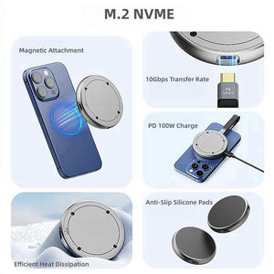 Op maat gemaakte 2TB adapter SSD externe harde schijf <span class=keywords><strong>M</strong></span>.2 NVMe harde schijf behuizing voor mobiele telefoon accessoires - Product Image 5