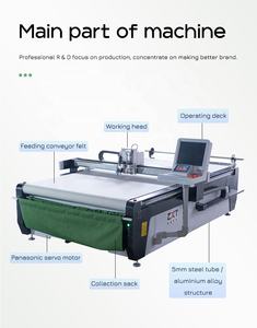 Table de découpe automatique industrielle pour tissus de vêtements, découpeuse rotative CNC pour cuir et tissus, machine de découpe automatique Gerber - Product Image 2