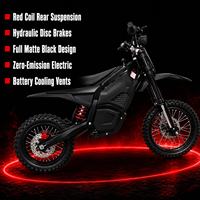 Moto tout-terrain électrique à moteur central 60V 2000W, crête de 5000W, batterie lithium 60V 27Ah M7 17/14