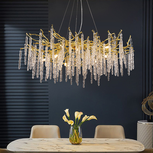 Luminaire suspendu moderne en cristal Lustre décoratif à LED pour branche d'arbre de salon à la mode Lampe suspendue - Product Image 2