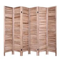 Diviseurs de pièce en bois pliants décoratifs de cloison de séparation d'écran en bois solide