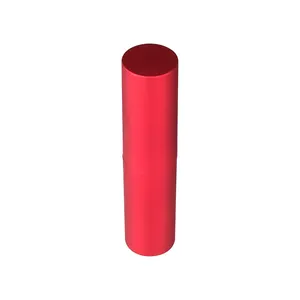 3ml Fabrik Direkt verkauf Hochwertige Luxus glänzend rot magnetisch leer runde Kunststoff Lippenstift Tube
