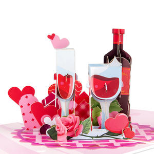 3D Love Heart Wine Bottle <strong>Valentines</strong> <strong>Card</strong> with Envelope <strong>Valentines</strong> Day Greeting <strong>Card</strong> for <strong>Husband</strong> Wife Family and Friend - Product Image 3