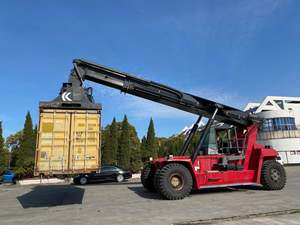 Chariot élévateur à fourche diesel Klamar DRF450 de 45 tonnes d'occasion, fabriqué en Suède, certifié CE, année 2012 - Product Image 3