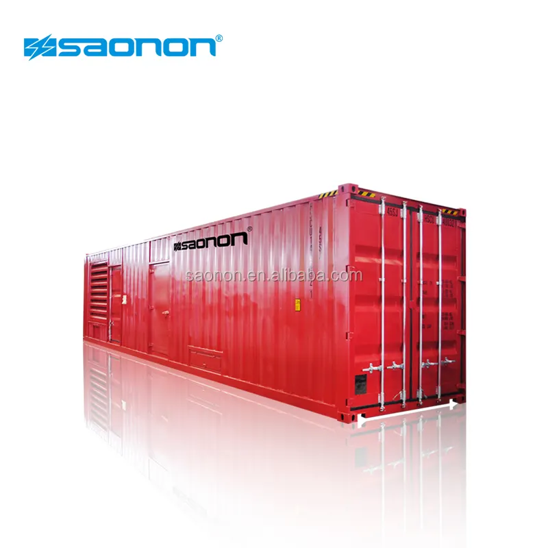 three phase 1700kVA generator container with fuel supply