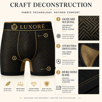 Boxers pour hommes de luxe style baroque avec logo personnalisé, ceinture à motif grec, lot de 5, boîte cadeau, sous-vêtements en soie de lait