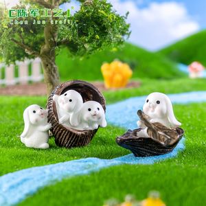 Matériaux ruraux pour bricolage, lapin de ferme mignon, accessoires décoratifs, petites décorations de paysage Weij - Product Image 5