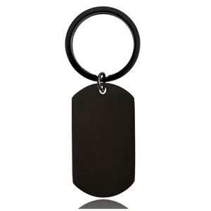 50mm Mirror Polish Strip Bar <b>Keychain</b> Stainless Steel Stamping Bar Blank <b>Keychain</b> for DIY <b>Custom</b> Name Engrave Charm Tags Keyring - Product Image 2