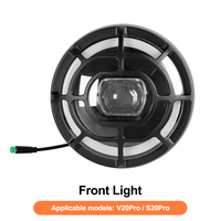 Phare avant LED étanche pour vélo électrique V20, moteur sans balais 48V 250W, haute qualité, installation facile