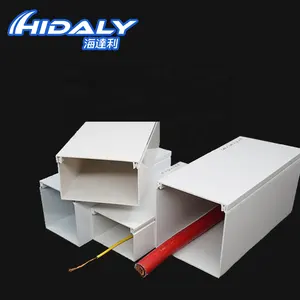 Good Quality PVC Cable Trunking 75x50 mm in 1.10, 1.20, 1.45, 1.75mm thickness Fire Resistant Plastic Cable Tray