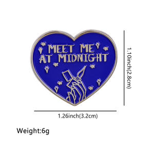 Broche en émail souple avec paroles anglaises de chansons célèbres d'Europe <span class=keywords><strong>et</strong></span> d'Amérique, paroles de chansons de <span class=keywords><strong>Lucy</strong></span> Heart, All You Need Is Love, Badge de revers - Product Image 6