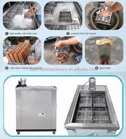 Machine professionnelle commerciale à 4 moules pour crème glacée et yaourt glacé, en acier inoxydable, pour lait, lait de soja, fruits et eau, haute productivité