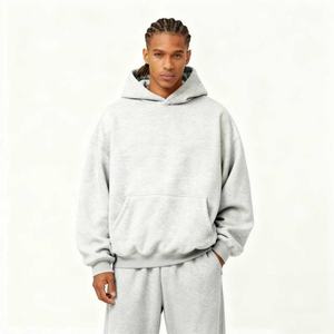 TKAN228D vente en gros 250gsm unisexe de haute qualité 100% coton hommes surdimensionné solide hiver ODM impression sweats à capuche personnalisés - Product Image 2