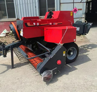 Mini-pressoir à balles rondes à haute productivité et efficace avec moteur pour usage agricole, puissance de 37 kW