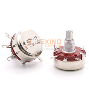 WTH118-1A потенциометр с углеродистой пленкой, 2 Вт, 2 Вт, WH118-1A Вт (118) 1 К, 2,2 К, 4,7 К, 10 К, 22 К, 47 К, 100 К, 220 К, 470 К, 1 М Ом - Product Image 3