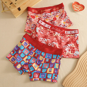 Nuovi Boxer Sportivi da Uomo in Cotone Lavorato a Maglia, Taglie Forti, Rossi, Modello Boyshort - Product Image 4