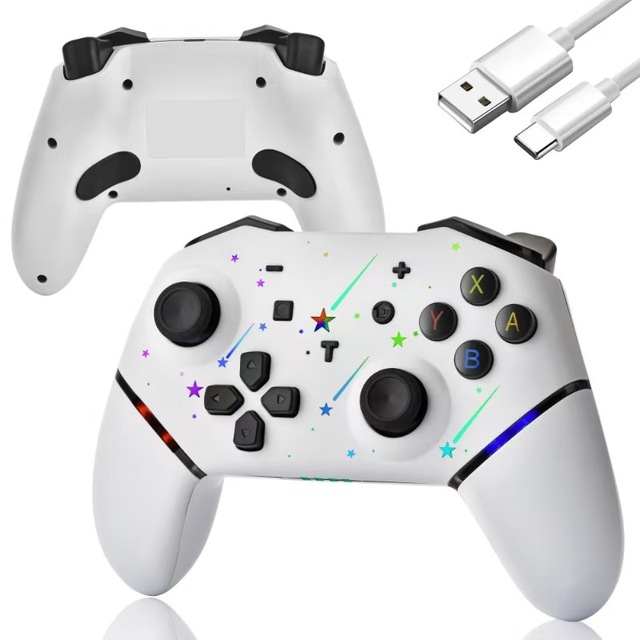 RGB Lighting Game Controller with Glare Effect Supports IOS/Android/PC/Switch