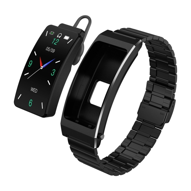 K13S 1.14 Inch TFT Screen Smart Bracelet Slub Steel Strap Smart Calling Bracelet Supports Sleep Management Blood Oxygen
