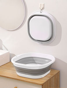 Самый продаваемый прочный многофункциональный большой квадратный складной пластиковый таз для мытья посуды, таз для воды, товары для повседневного использования - Product Image 4