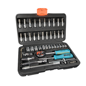 46pcs combination CrV hand tool set socket wrench