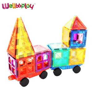 Ensemble <span class=keywords><strong>de</strong></span> blocs <span class=keywords><strong>de</strong></span> <span class=keywords><strong>construction</strong></span> magnétiques créatifs STEM Kit <span class=keywords><strong>de</strong></span> <span class=keywords><strong>construction</strong></span> éducatif préscolaire aimant pour garçons et filles en plastique - Product Image 4