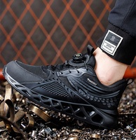 Nouvelle Arrivée Chaussures de Sécurité Personnalisées en Tissu Mesh Anti-écrasement et Anti-perforation, Chaussures de Travail pour Hommes avec Embout en Acier pour la Protection des Orteils