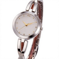 Jam Tangan Wanita Model Gelang Kecil Bahan Stainless Steel dengan Mesin Citizen Tahan Air untuk Pergelangan Tangan Kecil