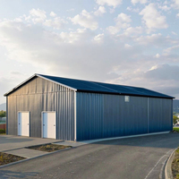 Taller Moderno con Estructura de Acero Prefabricada de Gran Luz y Almacén Industrial con Estructura de Acero