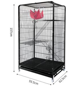 Sang Trọng Sắt Gấp Vật Nuôi Lồng Con Chó Thở Nhà Trong Lớn Vừa Kích Thước Nhỏ Với Mô Hình Rắn Đóng Gói Trong Hộp - Product Image 1