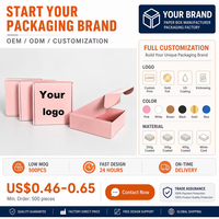 Boîte d'expédition en carton ondulé rose avec logo personnalisé, vente en gros, petite boîte d'emballage pour l'e-commerce