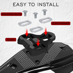 OEM/ODM BUCKLOS Cales de pédale de vélo de route <span class=keywords><strong>4</strong></span>,5 degrés à verrouillage automatique, clips de pédale de vélo, accessoires pour chaussures de cyclisme - Product Image 6