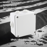 Boîtier de câble étanche IP65 en ABS blindé, boîtier pour instruments électroniques avec charnière, boucle verrouillable pour utilisation en extérieur