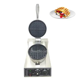 Waffle fabricante de waffle belga, fabricante de cone e ferro de forma redonda, waffles finos 110v/220v