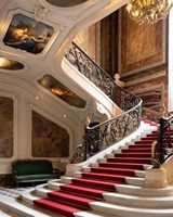Guangdong Foshan Villa de luxe Maison Escalier en colimaçon Conception Escalier Mable personnalisé