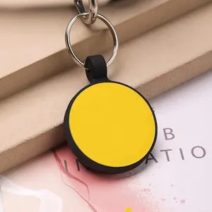 OKSILICONE nombre de identificación de perro existente Etiqueta de mascota código QR Etiqueta de perro redonda en blanco etiquetas de perro al por mayor grabadas para mascotas - Product Image 2