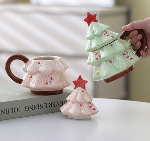 <span class=keywords><strong>Taza</strong></span> de Árbol de Navidad con Tapa, Kit de Manualidades para Pintar <span class=keywords><strong>tu</strong></span> Propia <span class=keywords><strong>Taza</strong></span>, <span class=keywords><strong>Taza</strong></span> Festiva Navideña para Café o Té - Product Image 4