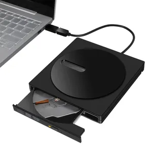 computador gravador de cd externo Suppliers-Unidade de dvd externa, usb 3.0 unidade de cd/dvd +/rw slim dvd/cd rom regravador queimador compatível com computadores de desktop laptop