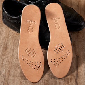 Semelles intérieures en cuir de vachette de 2,5 mm, confortables et douces, respirantes, absorbant la transpiration, résistantes aux odeurs, pour hommes et femmes, pour chaussures décontractées - Product Image 1