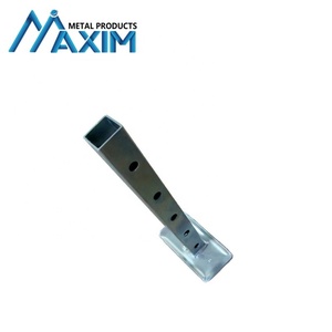 Soporte de gato ajustable compatible con gatos cuadrados con tubo cuadrado de 2,0 pulgadas 5000lbs Gato de <span class=keywords><strong>remolque</strong></span> Patas de caída Plateado de alta resistencia - Product Image 4