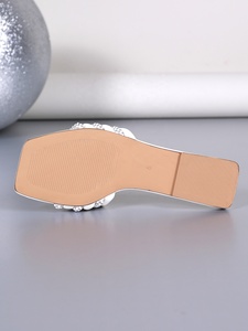 <span class=keywords><strong>Sandali</strong></span> piatti <span class=keywords><strong>da</strong></span> <span class=keywords><strong>donna</strong></span> con punta quadrata, antiscivolo, leggeri, resistenti, con strass, in PU bianco, per autunno, estate, spiaggia - Product Image 6